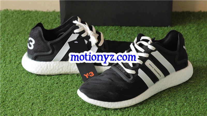 Real Boost Adidas Y3 YOHJI Run Black White